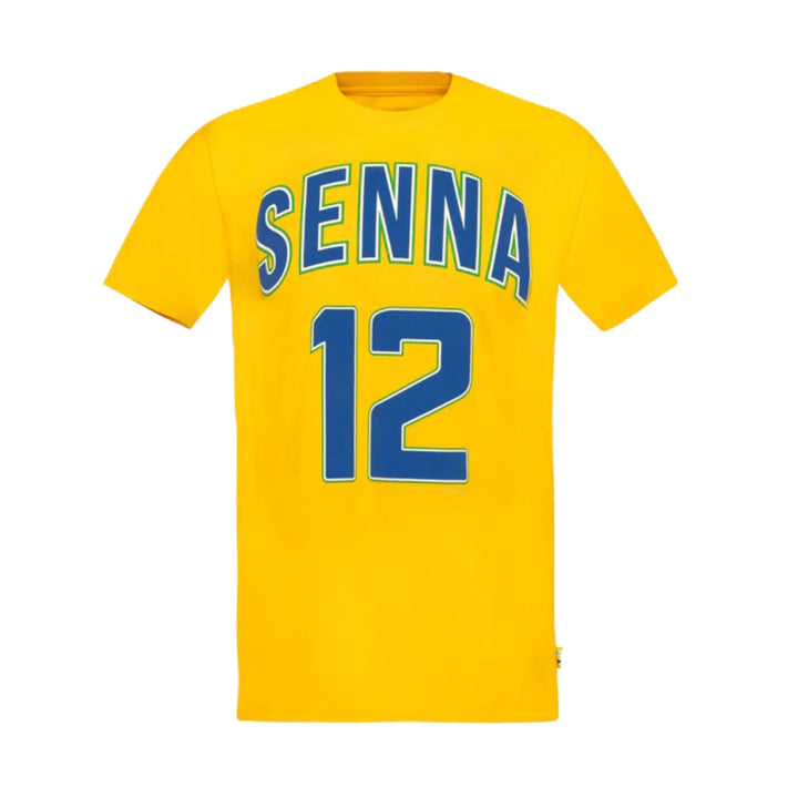 Ayrton Senna Collegiate Unisex T-shirt - Yellow