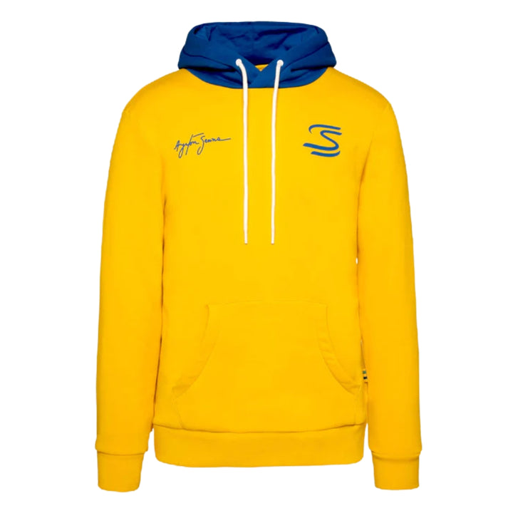 Ayrton Senna Seek Your Truth Circle Hooded Men's Sweatshirt - Yellow