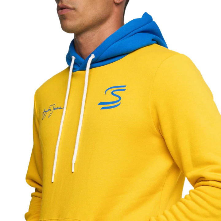 Ayrton Senna Seek Your Truth Circle Hooded Men's Sweatshirt - Yellow