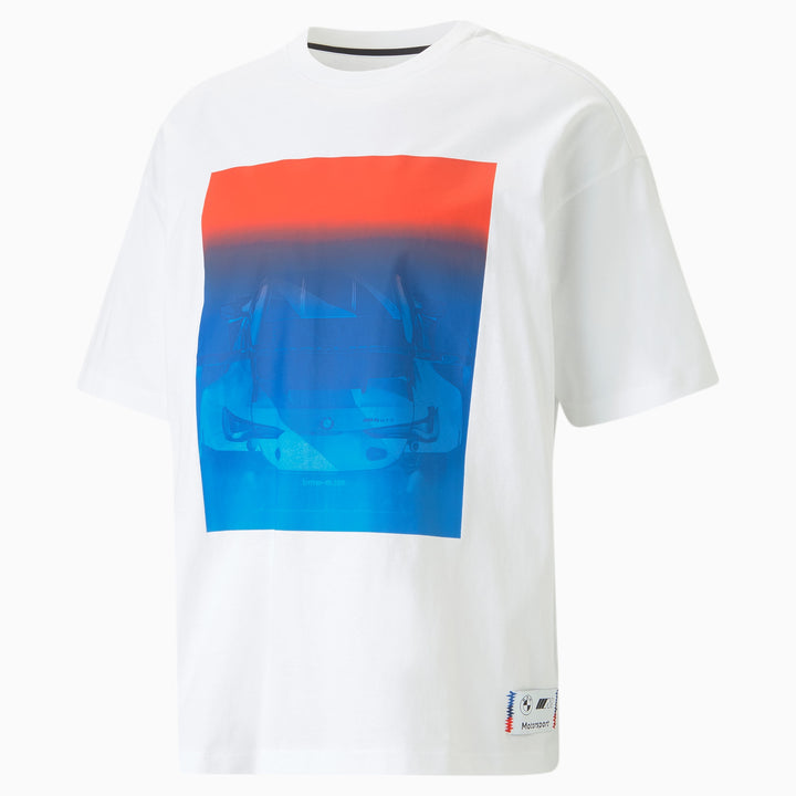 Camiseta de viaje por carretera para hombre Puma BMW M4 GTS Motorsport - Blanco
