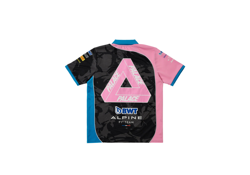 BWT Alpine F1™ Team 'Palace X Kappa' Tech Las Vegas Men's GP Polo - Night Desert Camo