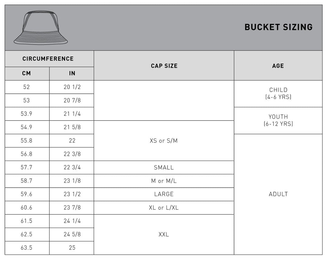 Red Bull Racing Bucket Hat Size Chart New Era®