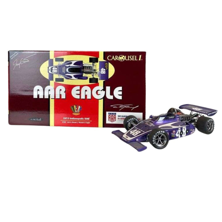 Carrousel 1 Jerry Grant n° 48 AAR « Mystery Eagle » 1972 Indianapolis Édition limitée 1:18 Modèle réduit de voiture - Lilas Violet