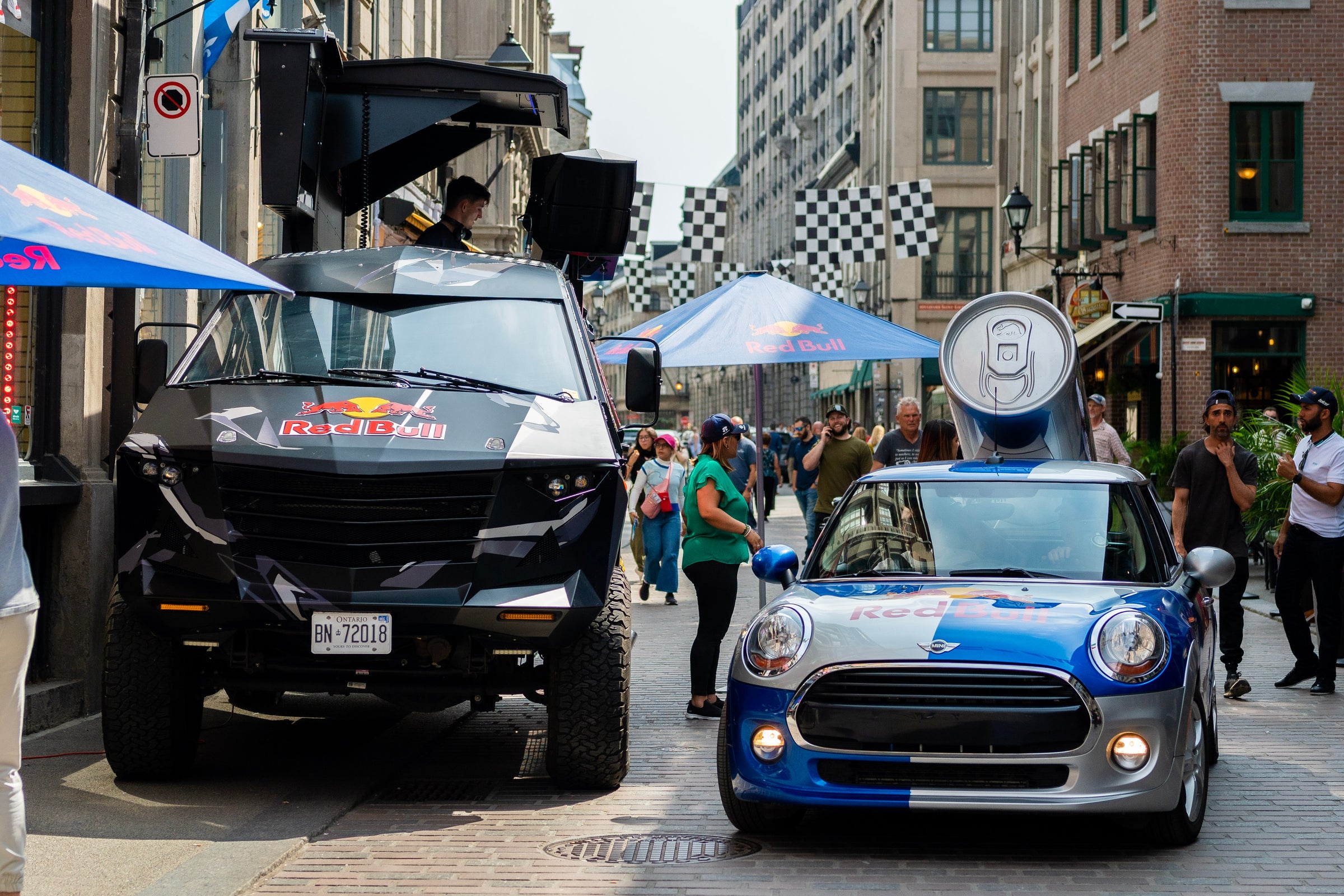 FANABOX FAN FEST activation with Red Bull Energy during the 2023 Canadian Grand Prix in Old-Montreal.