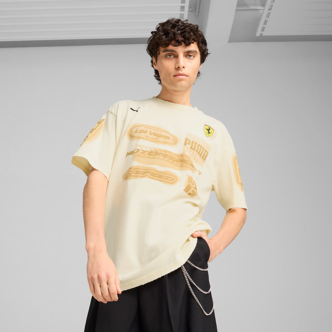 2024 Scuderia Ferrari  F1™ Desert Sun Las Vegas GP Men's T-Shirt - White