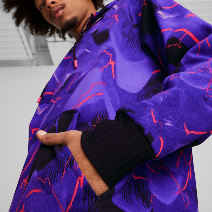 2024 PUMA x F1® Neon Energy All-Over Print Men's Hoodie