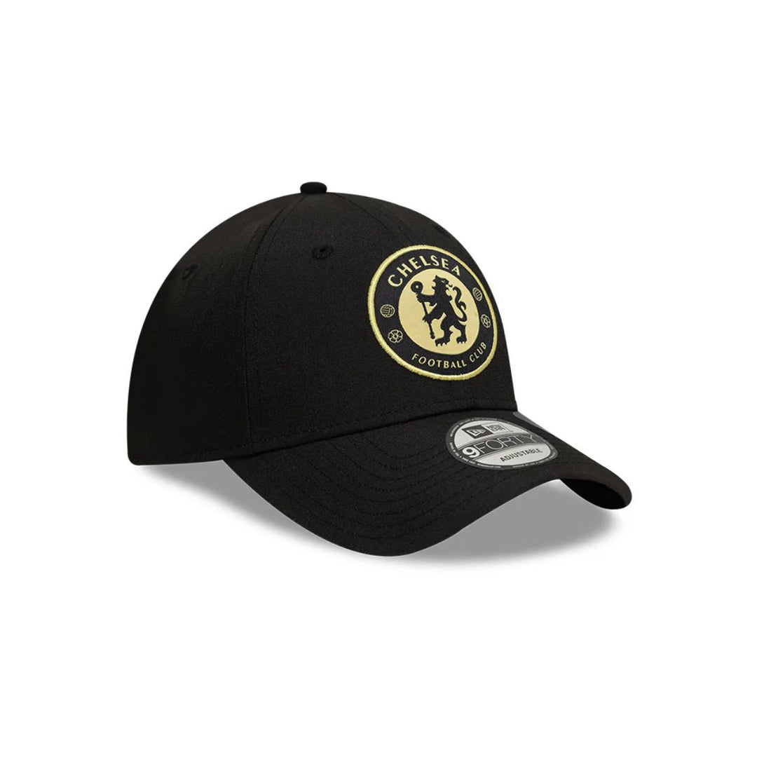 Casquette Pop 9Forty New Era Chelsea FC 2025 pour adulte - Noir