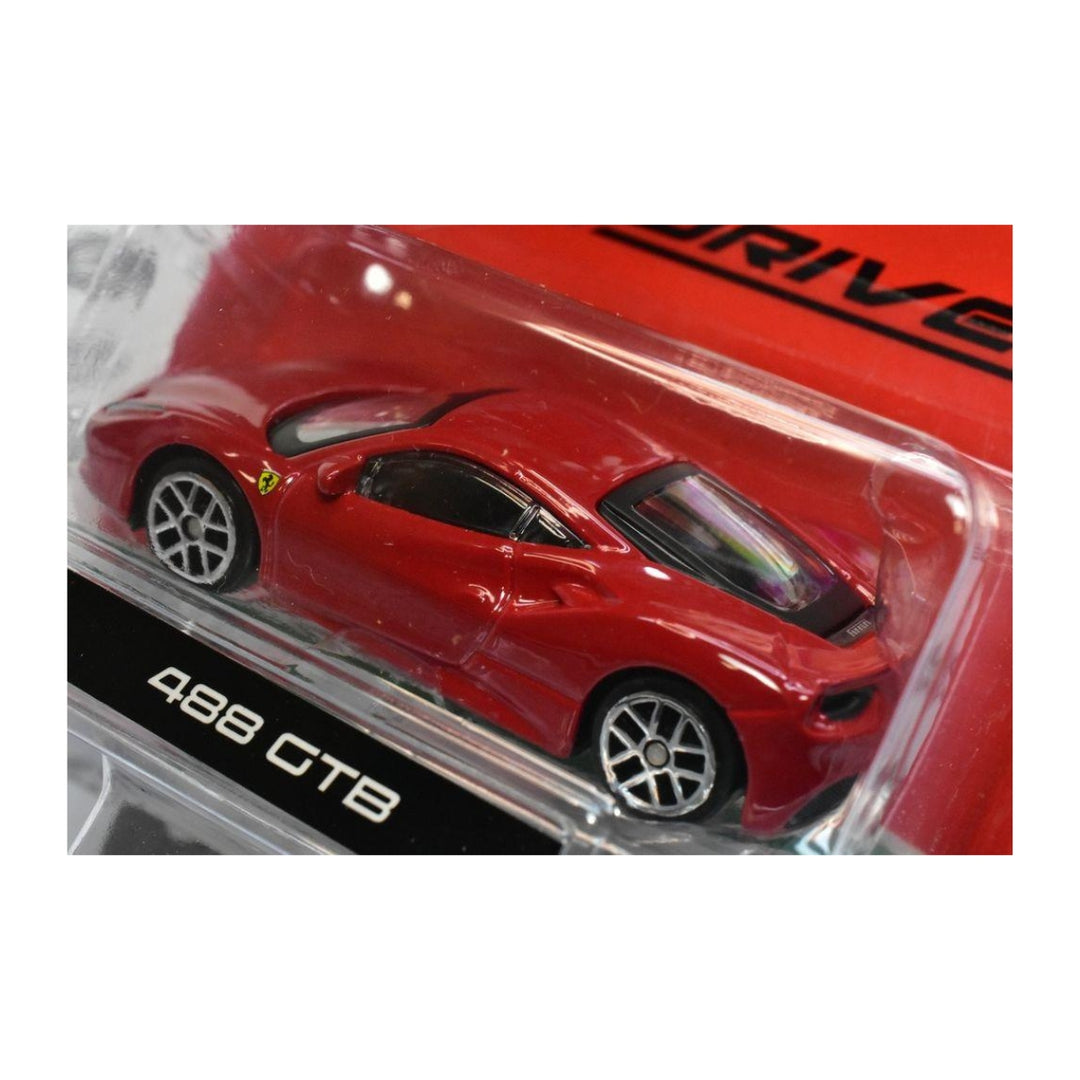 Ferrari 488 GTB Bburago Race + Play 1:64 Scale Model Car - Red