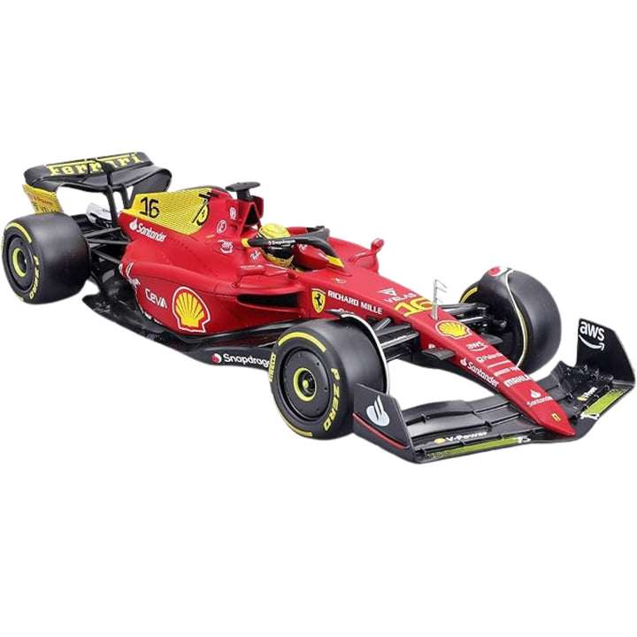 Scuderia Ferrari Charles Leclerc F1-75 Italian GP Bburago 1:18 Scale Model Car - Red