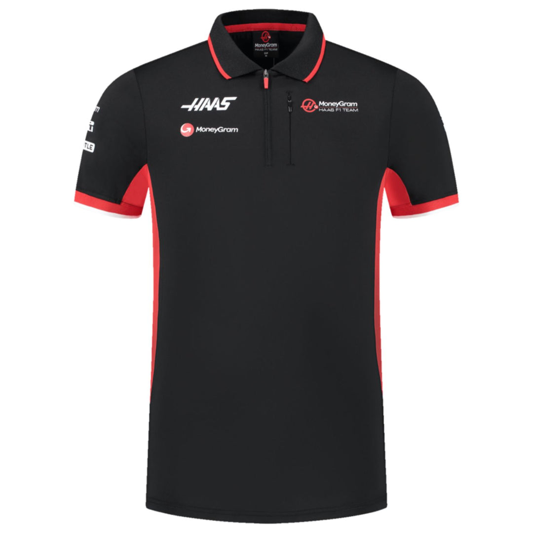 2024 Haas Racing F1™ Team Men's Fitted Polo Shirt - Black