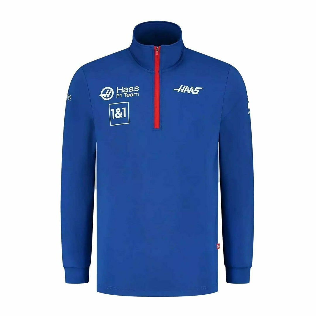 Haas F1™ Team 1/4 Zip Men's Lightweight Softshell Jacket - Blue