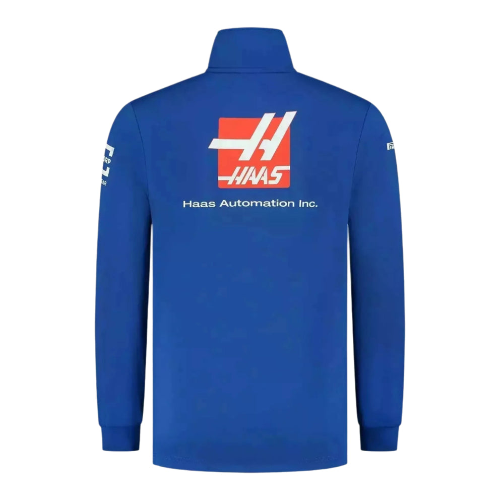Haas F1™ Team 1/4 Zip Men's Lightweight Softshell Jacket - Blue