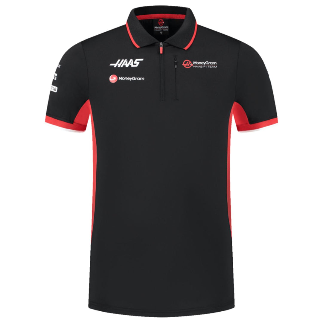 Haas F1™ Team Men's Fitted Polo Shirt - Black