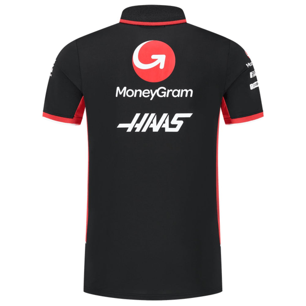 Haas F1™ Team Men's Fitted Polo Shirt - Black