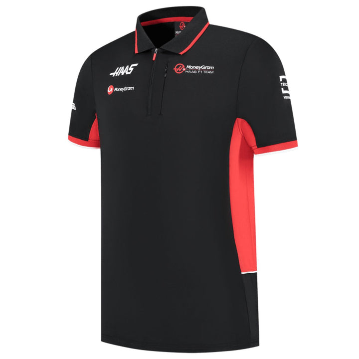 Haas F1™ Team Men's Fitted Polo Shirt - Black