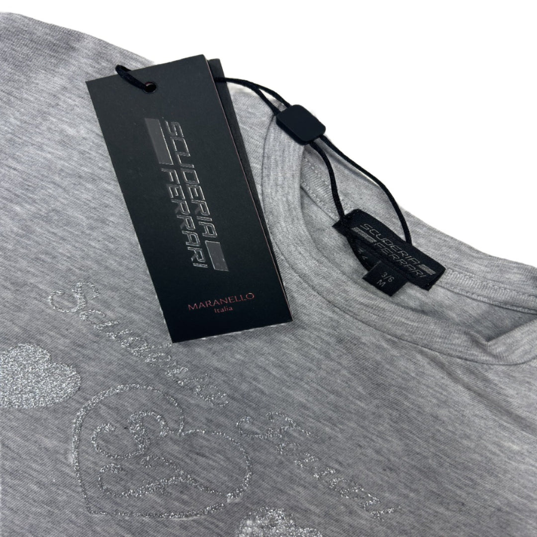 Scuderia Ferrari Baby Girl T-shirt SF Heart - Grey