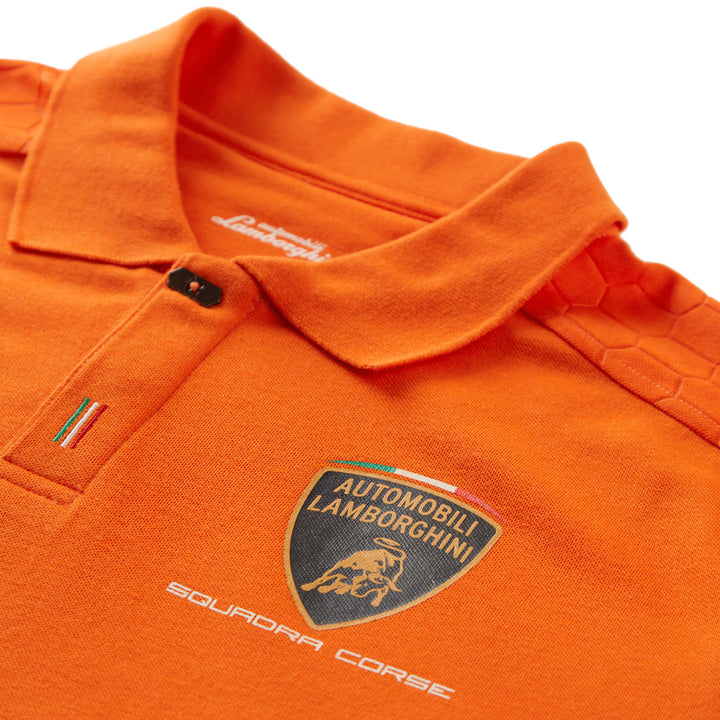 Automobili Lamborghini Travel Men's Polo Shirt - Orange