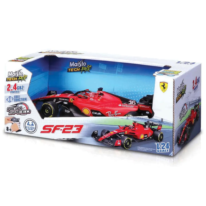 Scuderia Ferrari F1™ Team Maisto SF23 Charles Leclerc 1:24 Remote Control Car - Red