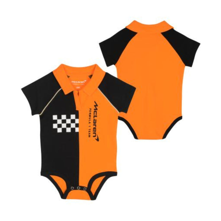 McLaren F1™ Team Baby Bodysuit Set - Black and Papaya