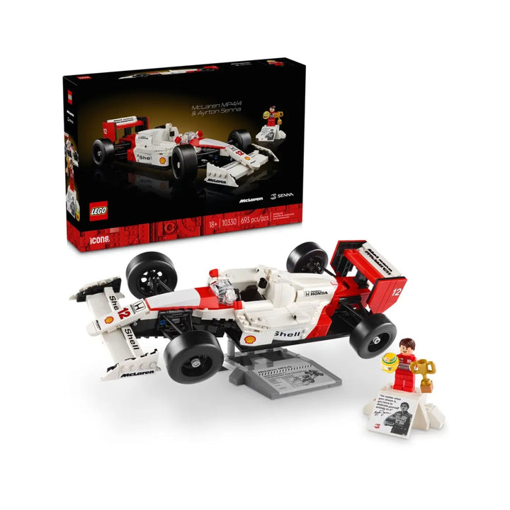 McLaren F1™ Team MP4/4 & Ayrton Senna F1™ LEGO 1:18 Scale Model Car - White