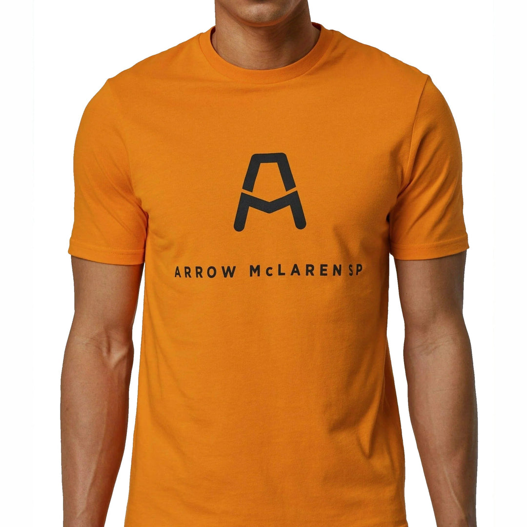 McLaren F1™ Team Arrow Indy Car Core Logo Drivers Men's T-shirt - Papaya
