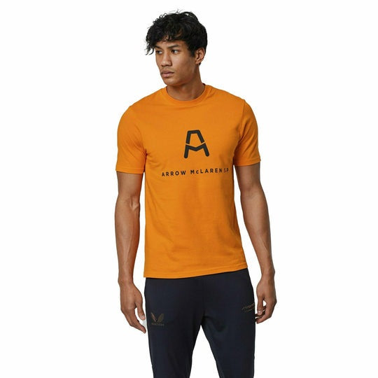 McLaren F1™ Team Arrow Indy Car Core Logo Drivers Men's T-shirt - Papaya