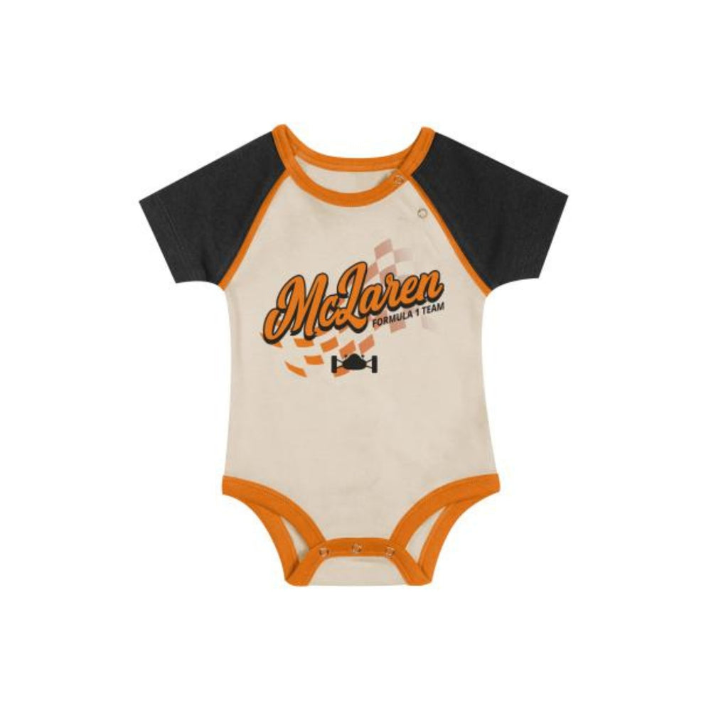 McLaren F1™ Team Baby Bodysuit 3 Set - Beige