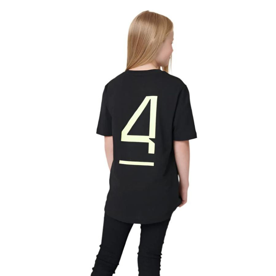 McLaren  F1™ Team Lando Norris 'Core' LN4 Kids Junior Unisex T-shirt - Black