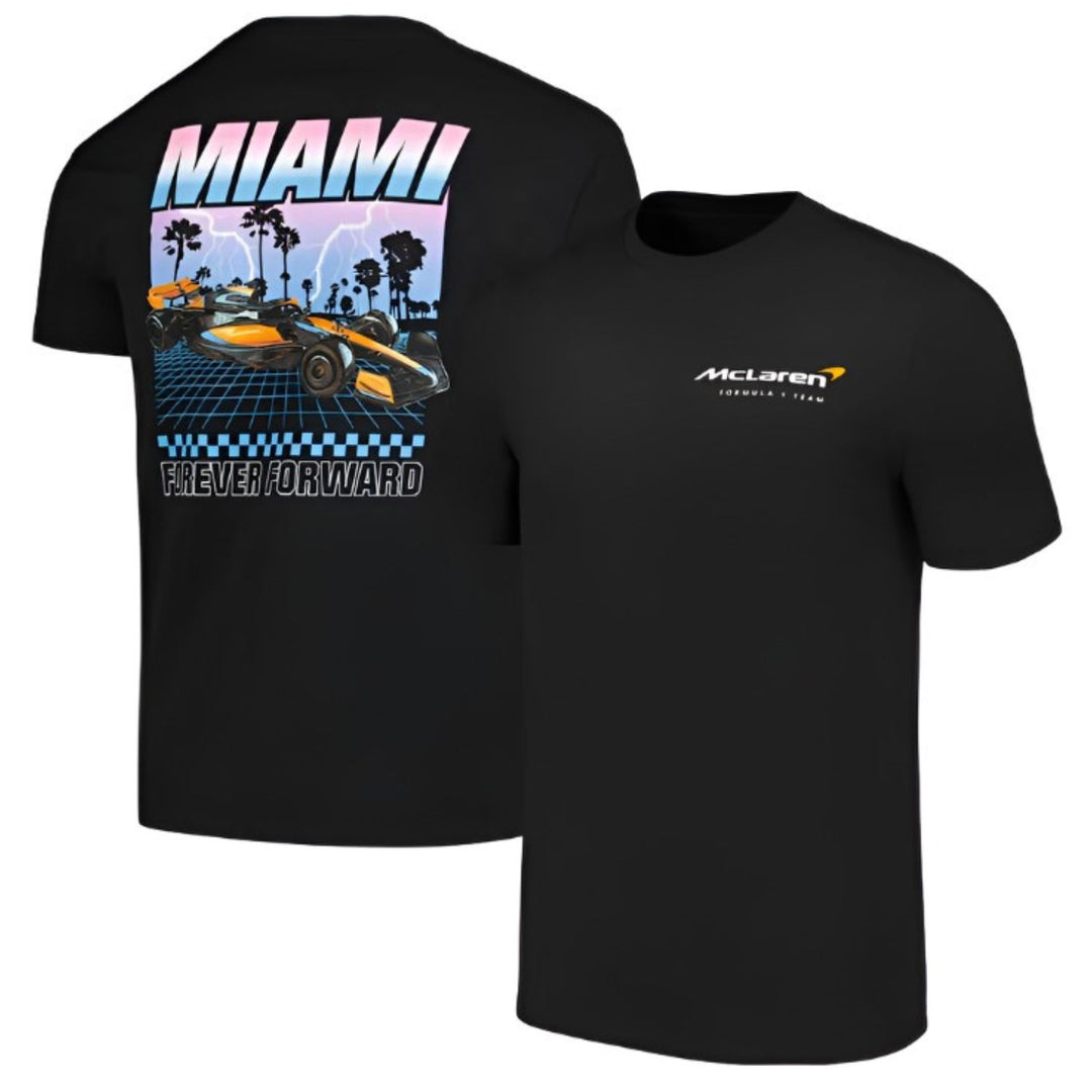 2024 McLaren F1™ Miami GP Men's Graphic T-Shirt - Black
