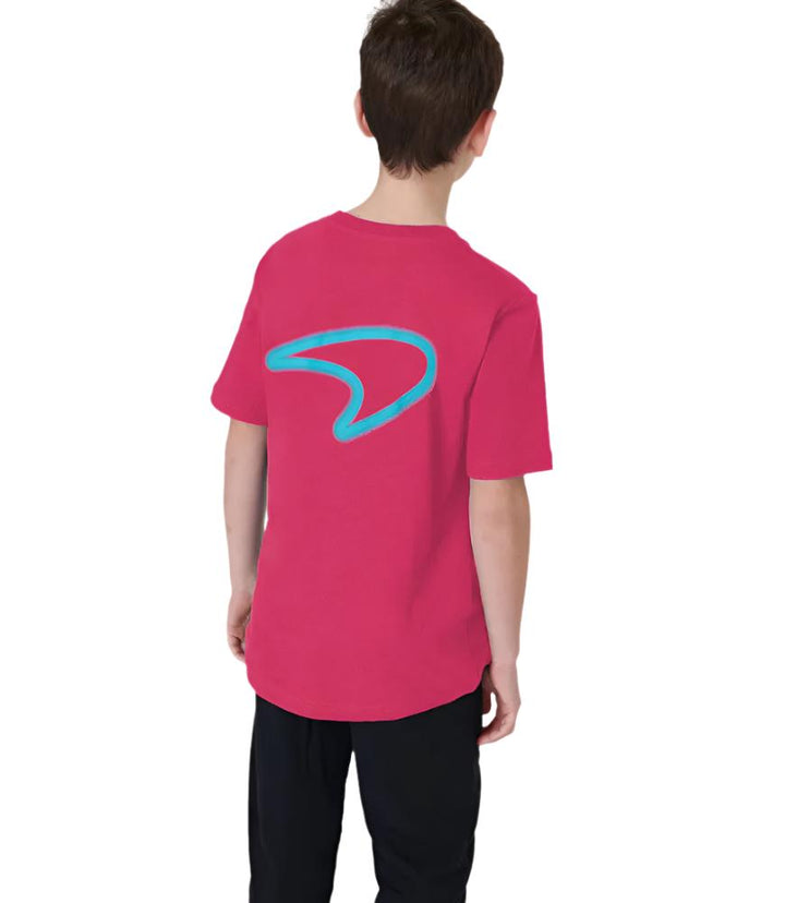 McLaren F1™ Team Miami Neon Logo Junior Kids Unisex T-shirt - Pink