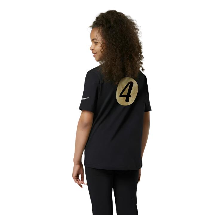 McLaren F1™ Team Monaco GP Lando Norris Drivers Kid's T-shirt - Black / Orange