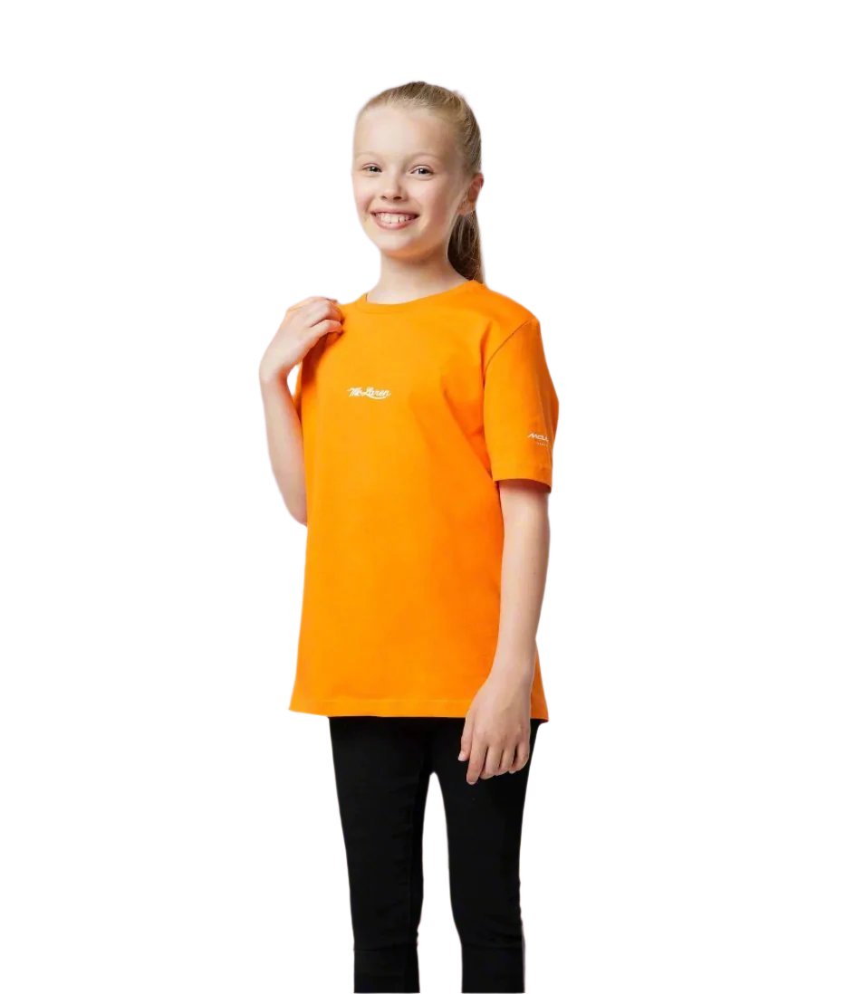 McLaren F1™ Team Monaco GP Lando Norris Little Girl T-shirt - Papaya Orange