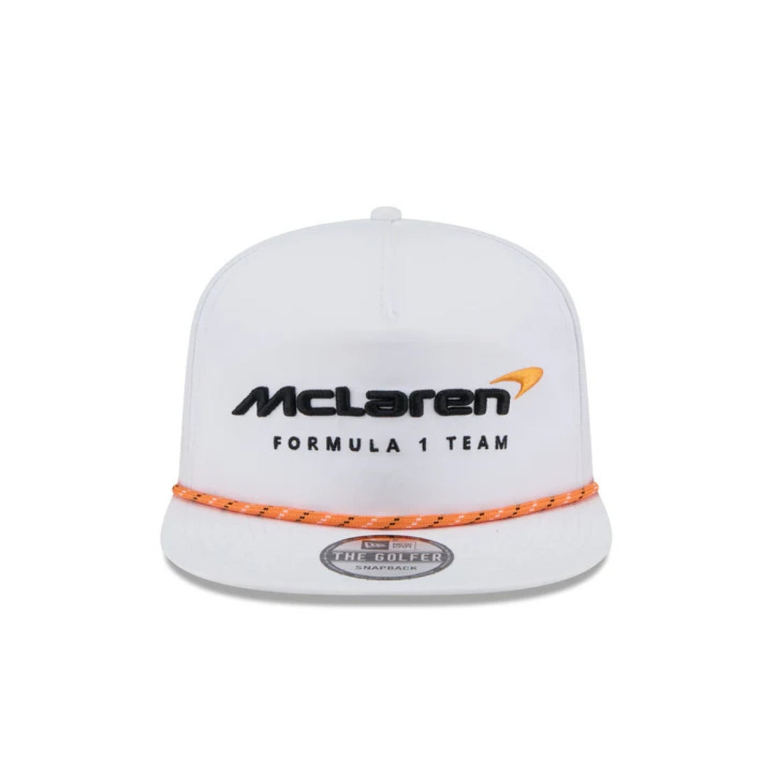 2025 McLaren F1™ Team New Era Golfer Performance Adult Cap - White