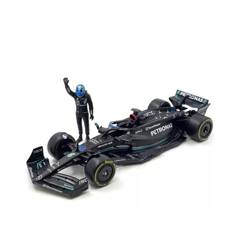 Mercedes AMG Petronas F1™ Team George Bburago 1:24 Scale Model Car - Black