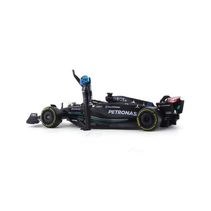 Mercedes AMG Petronas F1™ Team George Bburago 1:24 Scale Model Car - Black