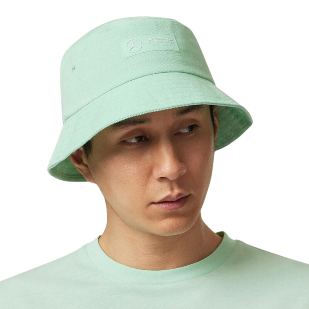 Mercedes AMG Petronas F1™ Team Retro Adult Bucket Hat - Mint / Blue / Lilac
