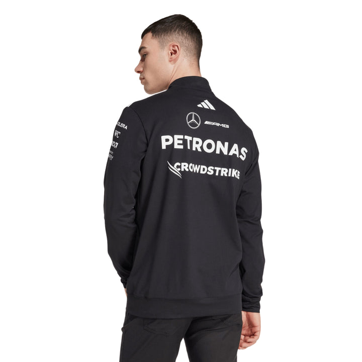 2025 Mercedes AMG Petronas F1™ Team x Adidas Men's 1/4 Zip Sweatshirt - Black