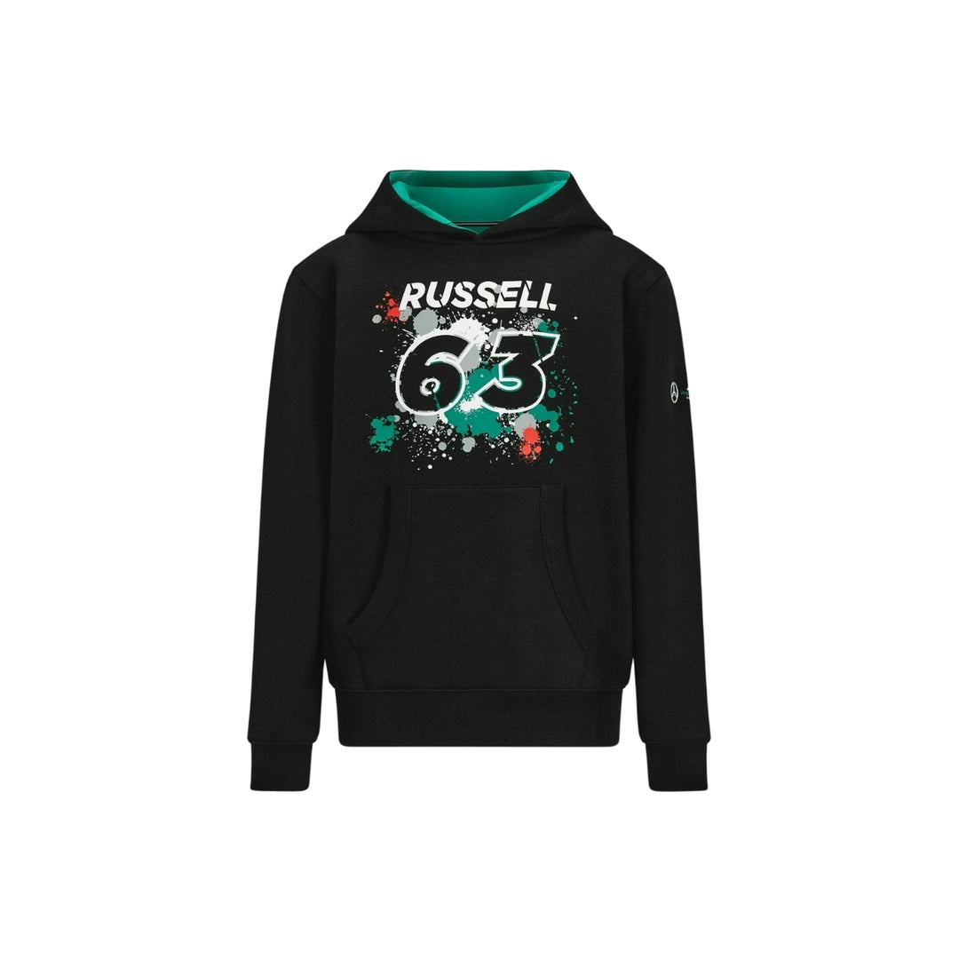 Mercedes AMG Petronas F1™ Team Kid George Russell #63 Hoodie - Youth Black