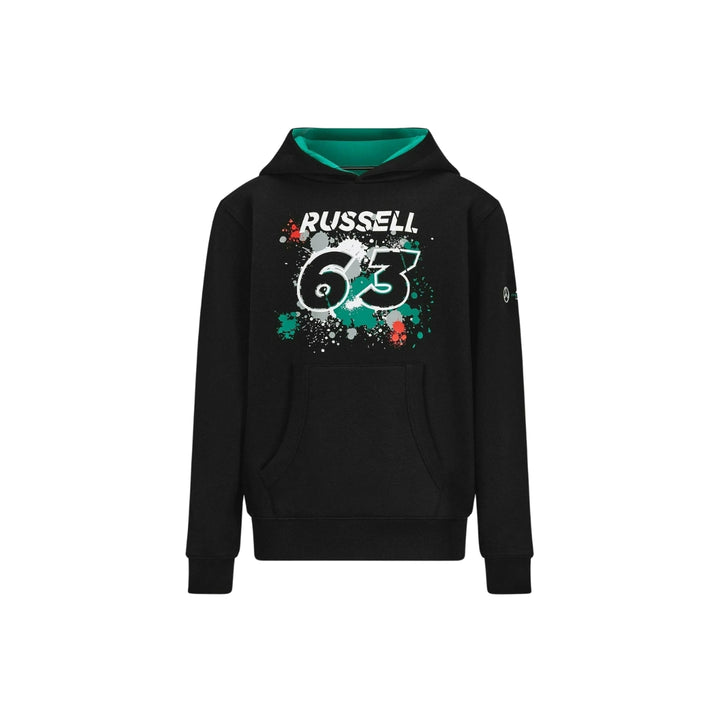 Mercedes AMG Petronas F1™ Team Kid George Russell #63 Hoodie - Youth Black