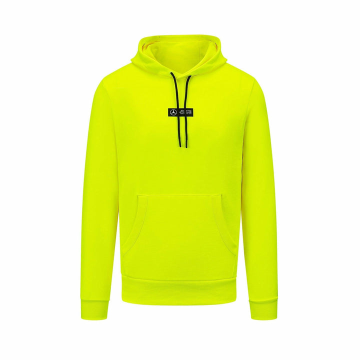 Mercedes AMG Petronas F1™ Team Lewis Hamilton Silverstone GP Hooded Men's Sweatshirt - Neon Yellow