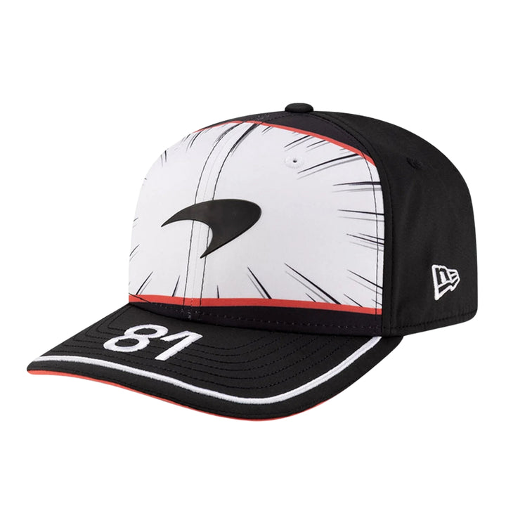 2025 McLaren F1™ Team Oscar Piastri Japan GP 9Seventy Adult Cap - Black and White