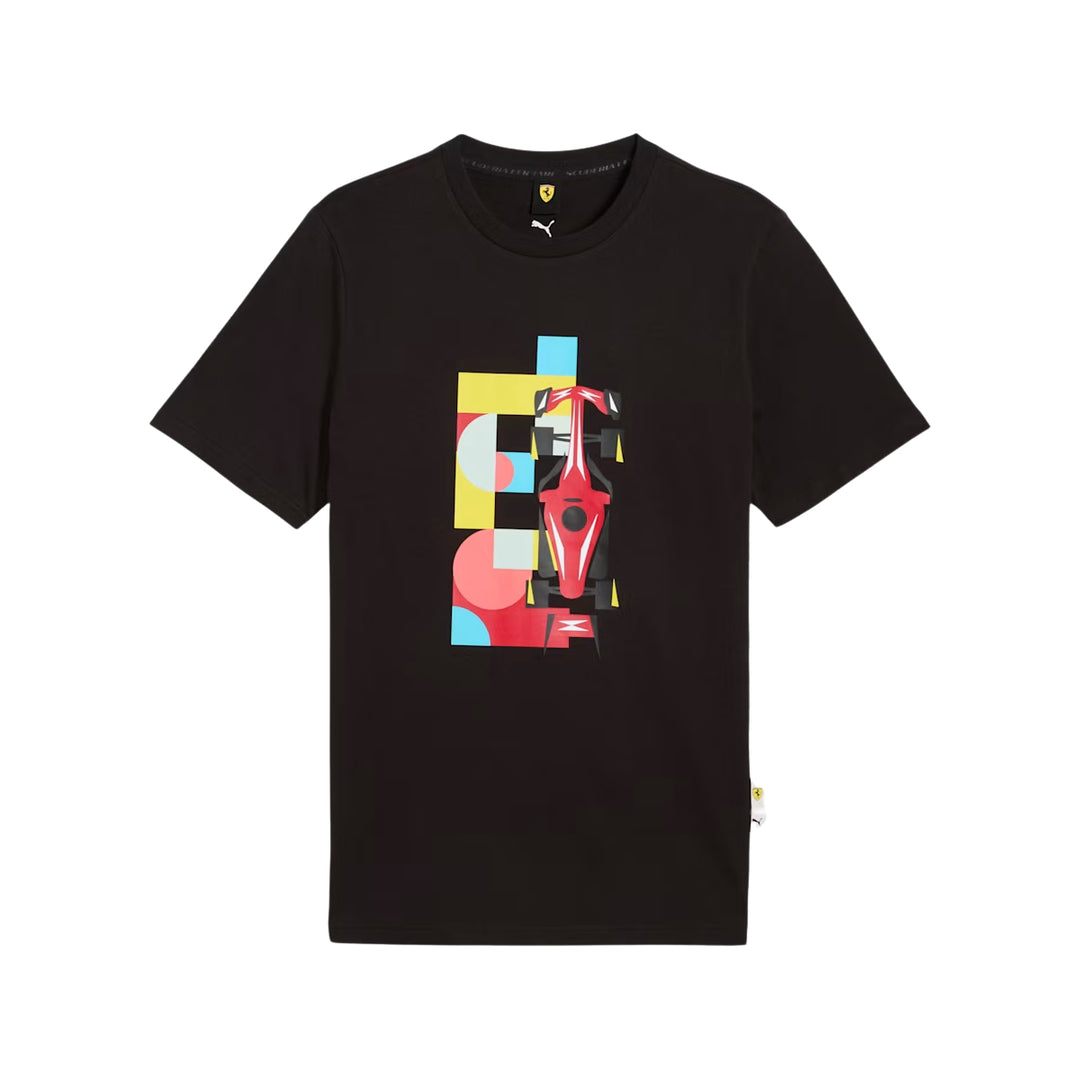 Scuderia Ferrari F1® Race Graphic Tee Men's - Black / White