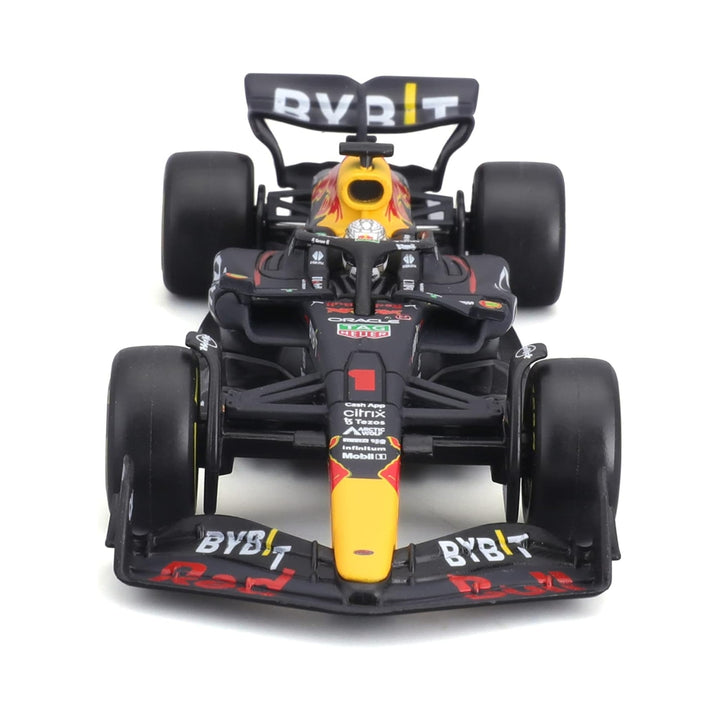 Red Bull Racing F1™ Team Max Verstappen & Sergio Perez RB20 Bburago 1:24 Scale Model Car - Blue