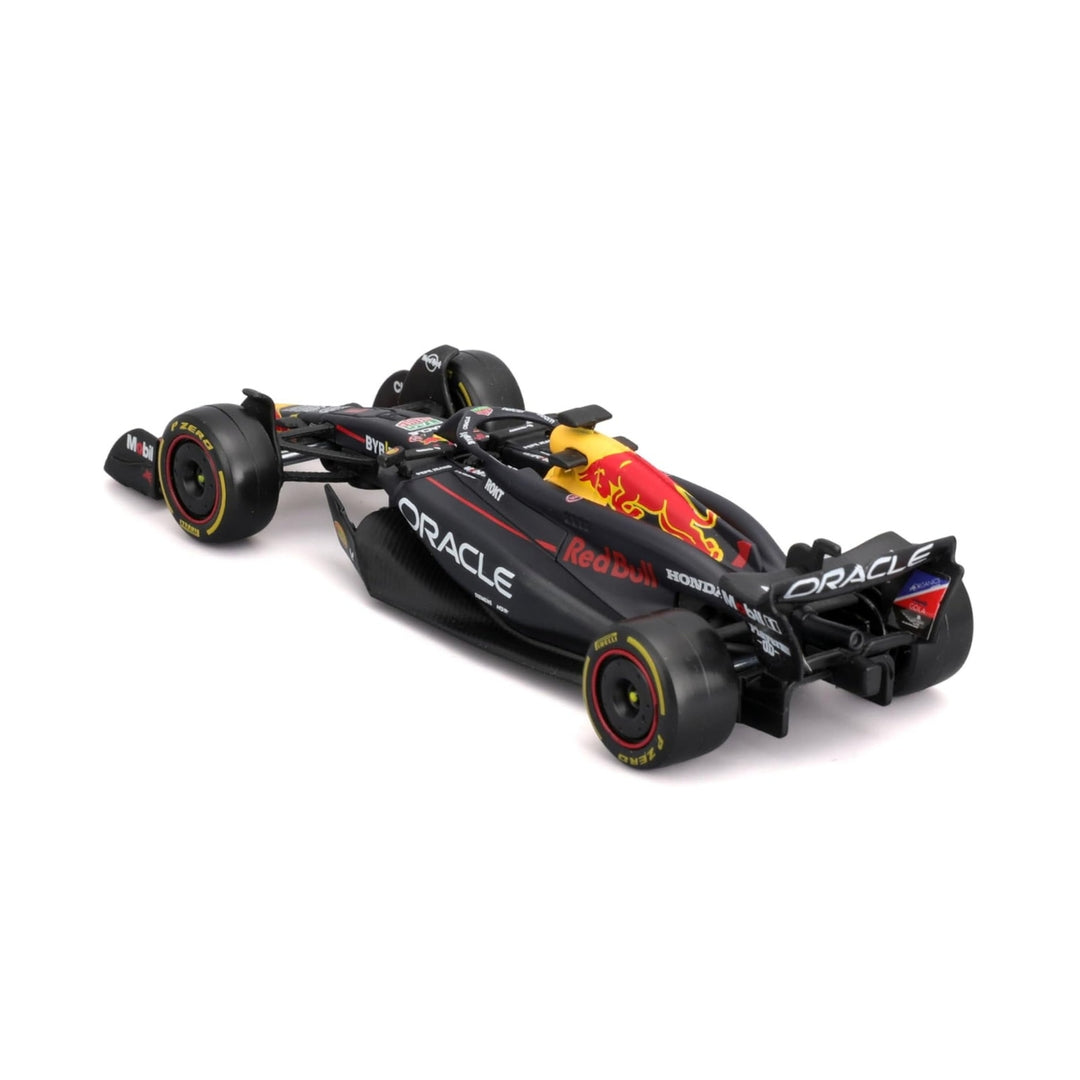 Red Bull Racing F1™ Team Max Verstappen & Sergio Perez RB20 Bburago 1:24 Scale Model Car - Blue
