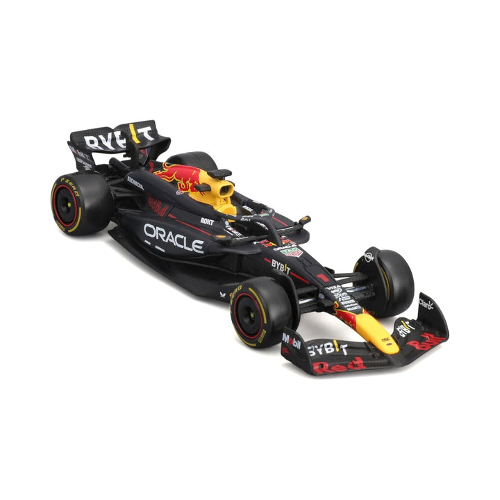 Red Bull Racing F1™ Team Max Verstappen & Sergio Perez RB20 Bburago 1:24 Scale Model Car - Blue