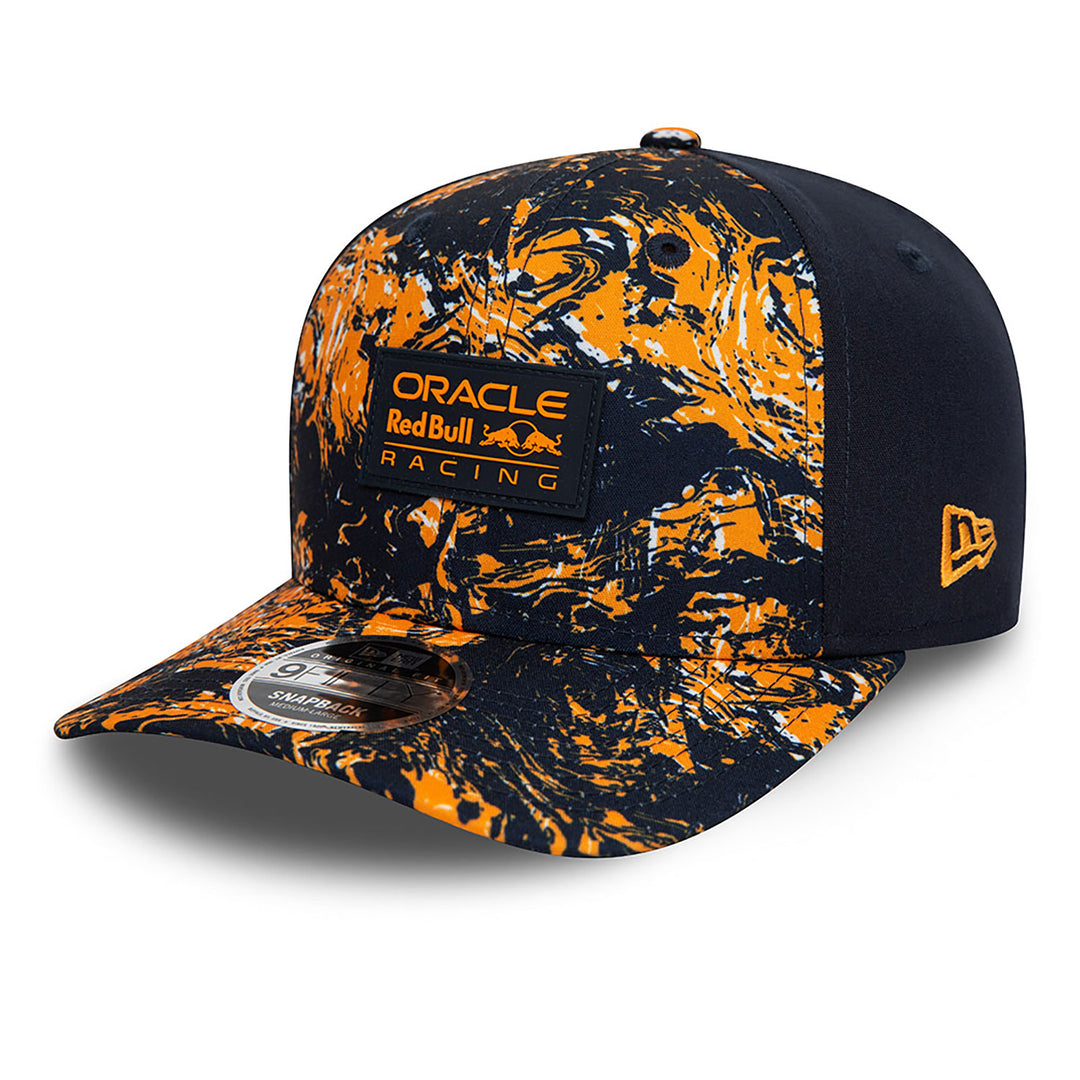 Red Bull Racing F1™ Team All Over Print 9Fifty Snapback Men's Cap - Night Sky and Orange