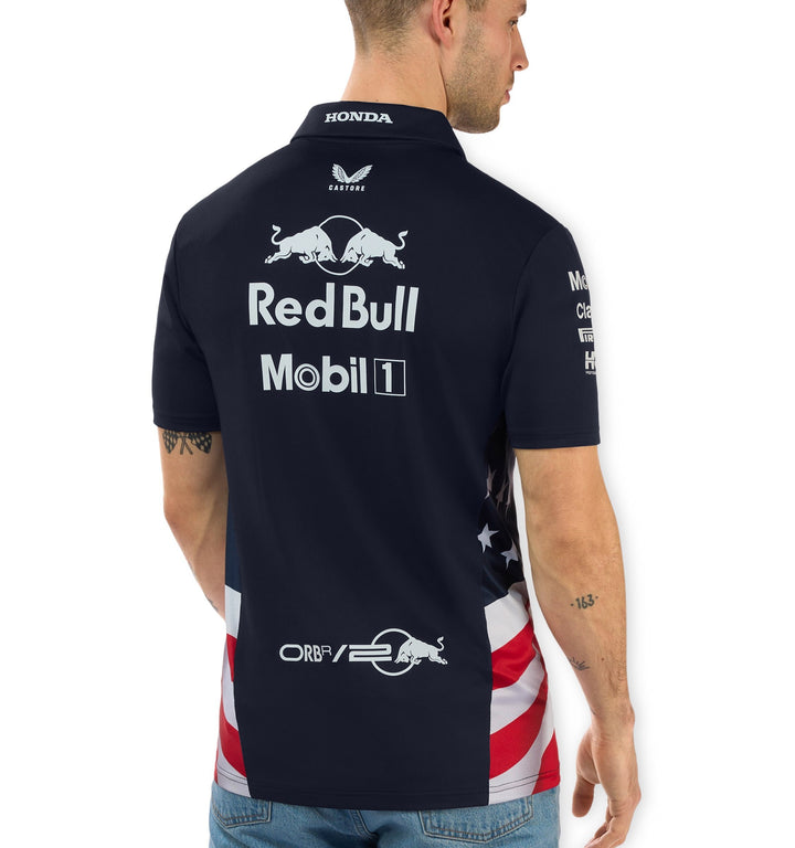 Red Bull Racing F1™ Team Austin Las Vegas GP USA Edition Men's Polo - Night Sky