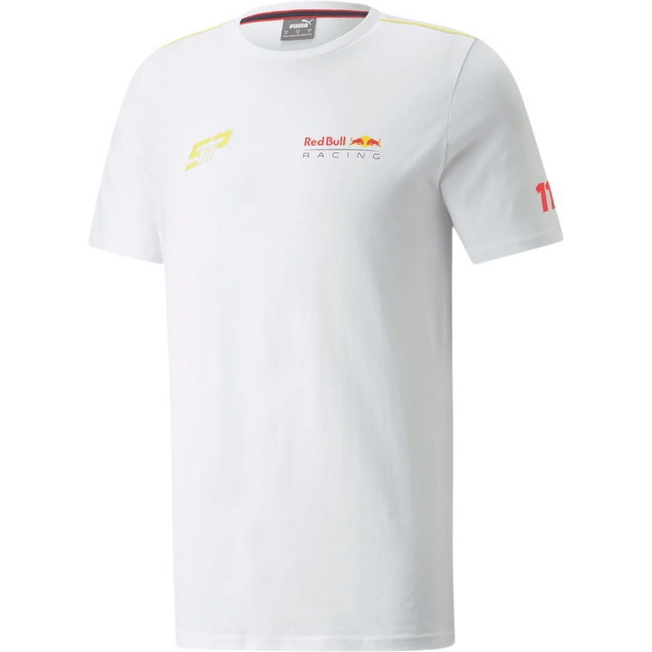 Camiseta Puma Formula Uno Remera Sergio Perez Red Bull Checo SP11 Blanca de Hombre