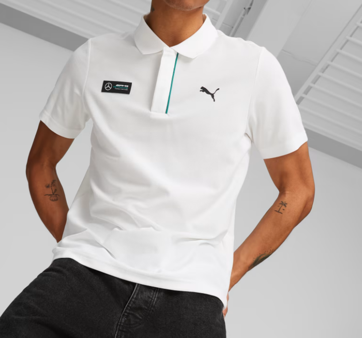 Puma Mercedes-AMG Petronas Motorsport Polo Shirt - Men - White