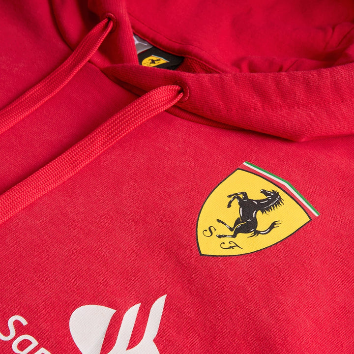 2024 Puma Scuderia Ferrai F1 Team Hooded Pullover Kangaroo Sweatshirt - Red